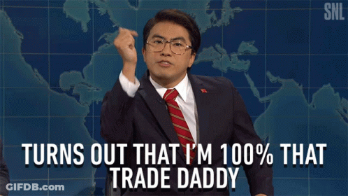 Man In Suit Saying Turns Out That I'm 100% That Trade Daddy GIF