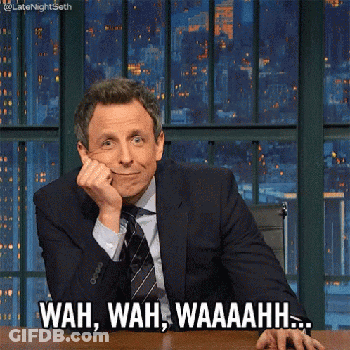 Man In Suit Saying Wah Wah Waaaahhh GIF