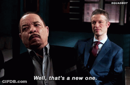 Man In Suit Saying Well That's A New One GIF