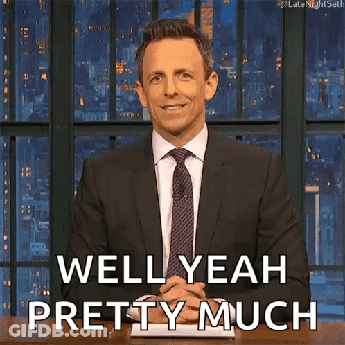 Man In Suit Saying Well Yeah Pretty Much GIF