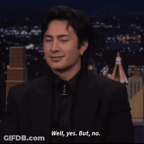 Man In Suit Saying Well Yes But No GIF