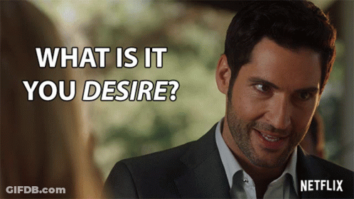 Man In Suit Saying What Is It You Desire GIF