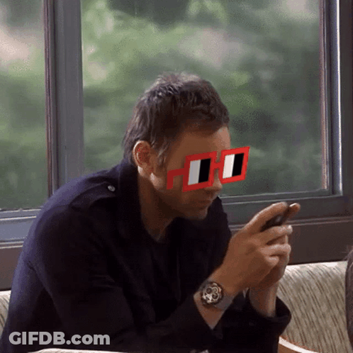 Man In Suit Saying When Your Phone Dies Right Before You Plug It In GIF