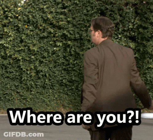 Man In Suit Saying Where Are You GIF