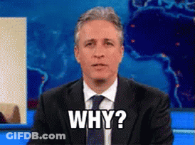 Man In Suit Saying Why GIF