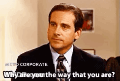 Man In Suit Saying Why Are You The Way That You Are GIF