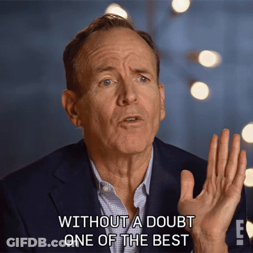 Man In Suit Saying Without A Doubt One Of The Best GIF