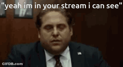 Man In Suit Saying Yeah Im In Your Stream I Can See GIF