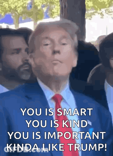Man In Suit Saying You Are Smart Kind Important GIF