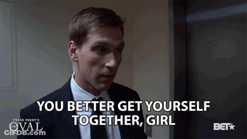 Man In Suit Saying You Better Get Yourself Together Girl GIF