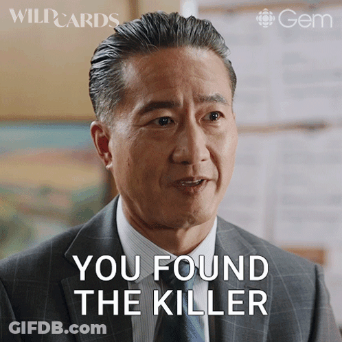 Man In Suit Saying You Found The Killer GIF