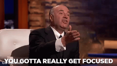 Man In Suit Saying You Gotta Really Get Focused GIF
