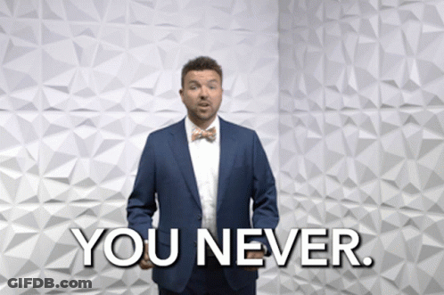 Man In Suit Saying You Never GIF