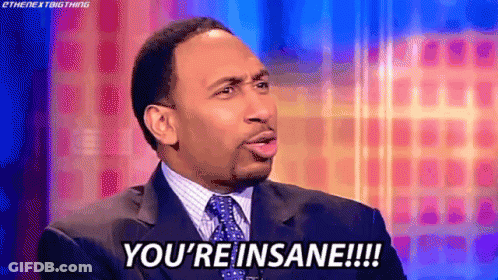 Man In Suit Saying You're Insane GIF