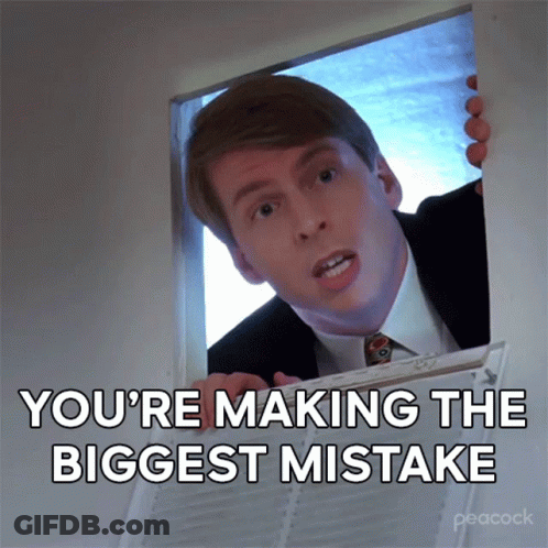 Man In Suit Saying You're Making The Biggest Mistake GIF