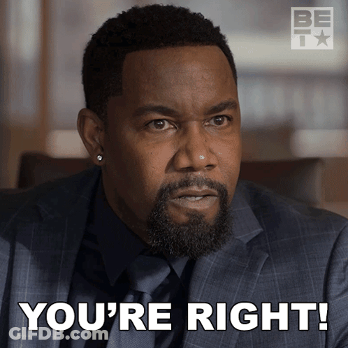 Man In Suit Saying You're Right GIF