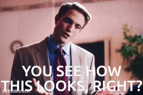 Man In Suit Saying You See How This Looks Right GIF