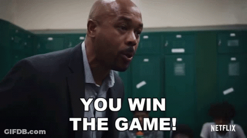Man In Suit Saying You Win The Game GIF