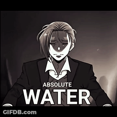 Man In Suit Says Absolute Water GIF