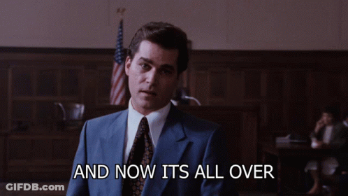 Man In Suit Says And Now It's All Over GIF