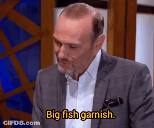 Man In Suit Says Big Fish Garnish GIF