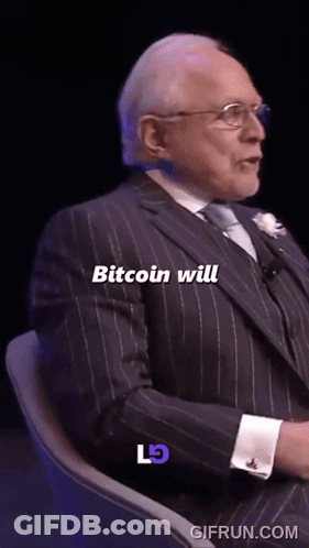 Man In Suit Says Bitcoin Will GIF