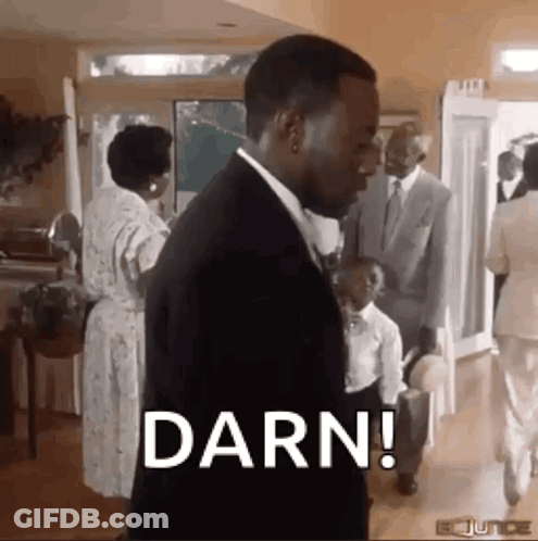 Man In Suit Says Darn GIF