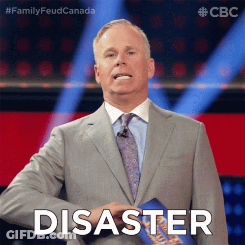 Man In Suit Says Disaster GIF