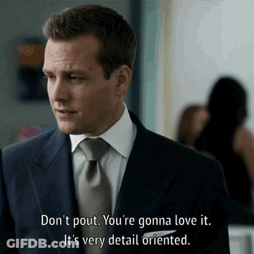 Man In Suit Says Don't Pout You're Gonna Love It GIF