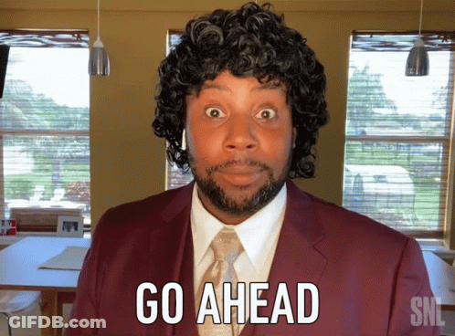 Man In Suit Says Go Ahead GIF