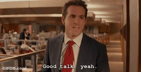 Man In Suit Says Good Talk Yeah GIF