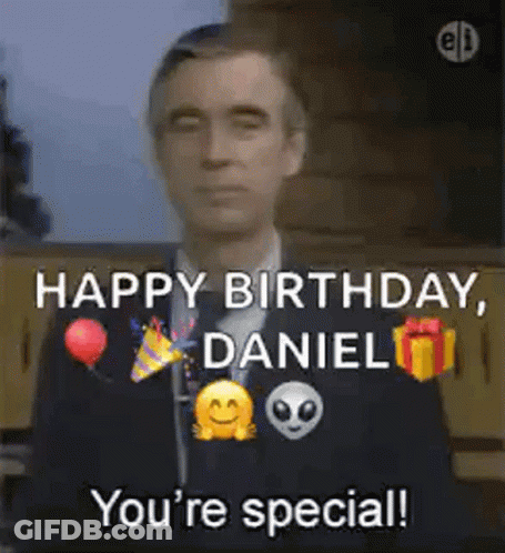 Man In Suit Says Happy Birthday Daniel Special GIF