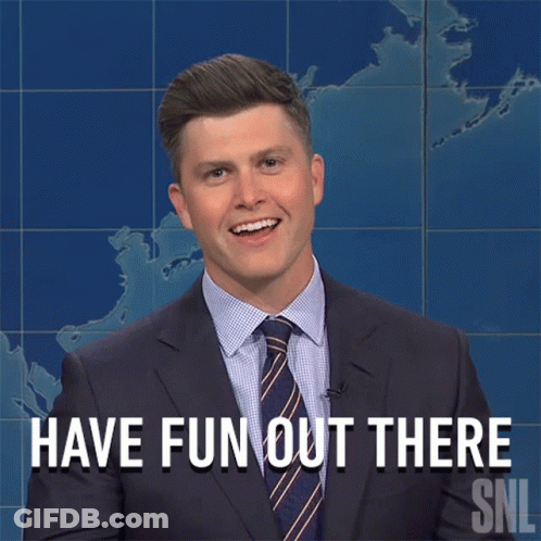 Man In Suit Says Have Fun GIF