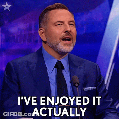 Man In Suit Says He Enjoyed It Actually GIF