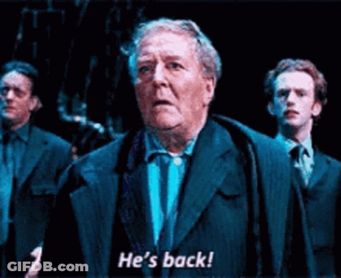 Man In Suit Says He's Back To Suited Men GIF