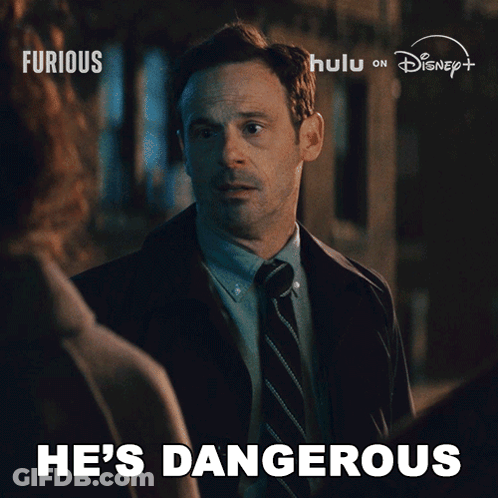 Man In Suit Says He's Dangerous Disney Ad GIF