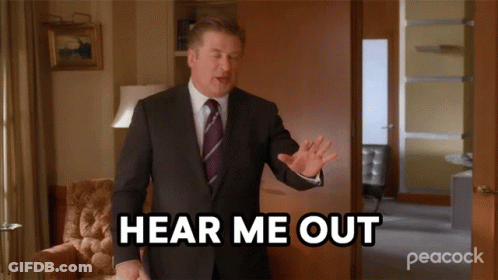 Man In Suit Says Hear Me Out GIF