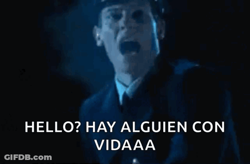 Man In Suit Says Hello Hay Alguien Con Vidaaaa GIF
