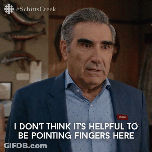 Man In Suit Says I Dont Think Its Helpful To Be Pointing Fingers Here GIF
