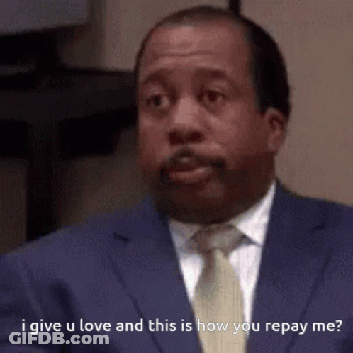 Man In Suit Says I Give U Love And This Is How You Repay Me GIF