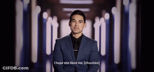 Man In Suit Says I Hope She Liked Me GIF