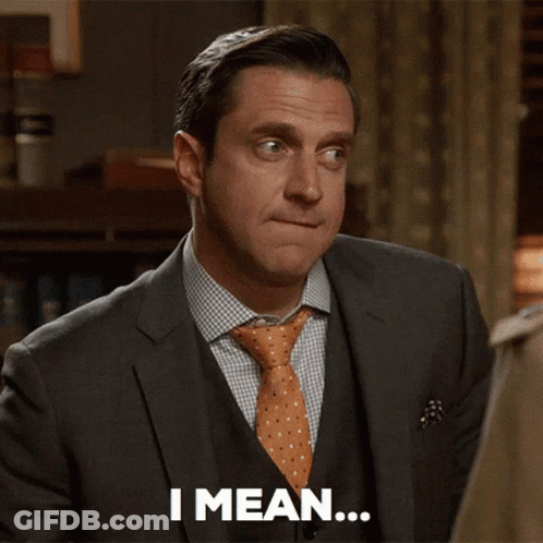Man In Suit Says I Mean GIF