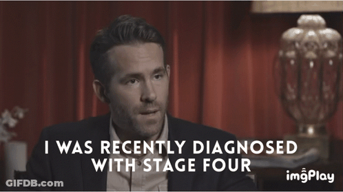 Man In Suit Says I Was Recently Diagnosed Stage Four GIF