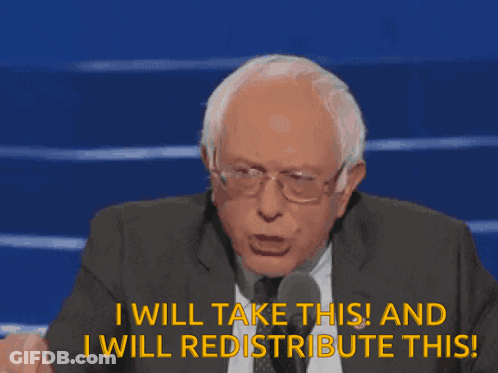 Man In Suit Says I Will Take This And Redistribute This GIF