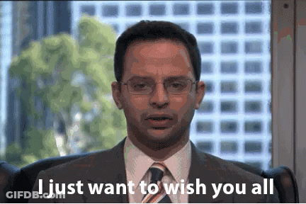 Man In Suit Says I Wish You All GIF