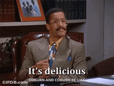 Man In Suit Says It's Delicious GIF