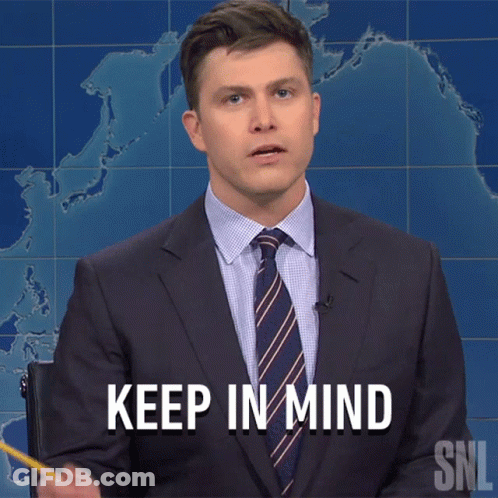 Man In Suit Says Keep In Mind GIF