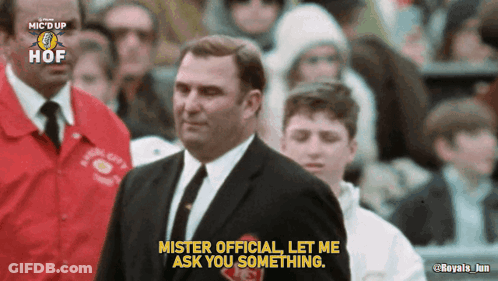 Man In Suit Says Mister Official Let Me Ask You Something GIF