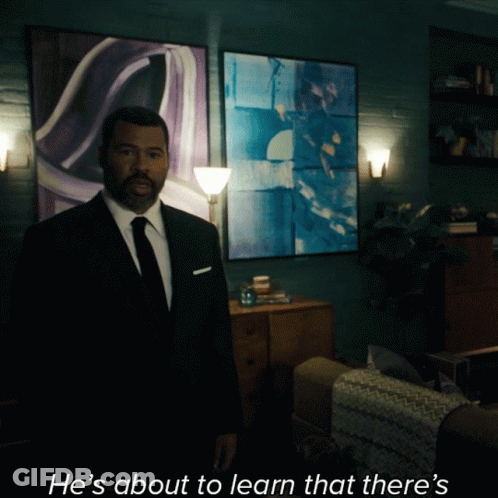 Man In Suit Says More To Art Than Entertainment GIF