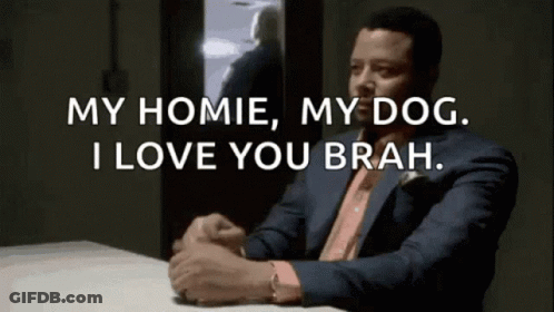 Man In Suit Says My Homie My Dog I Love You Brah GIF